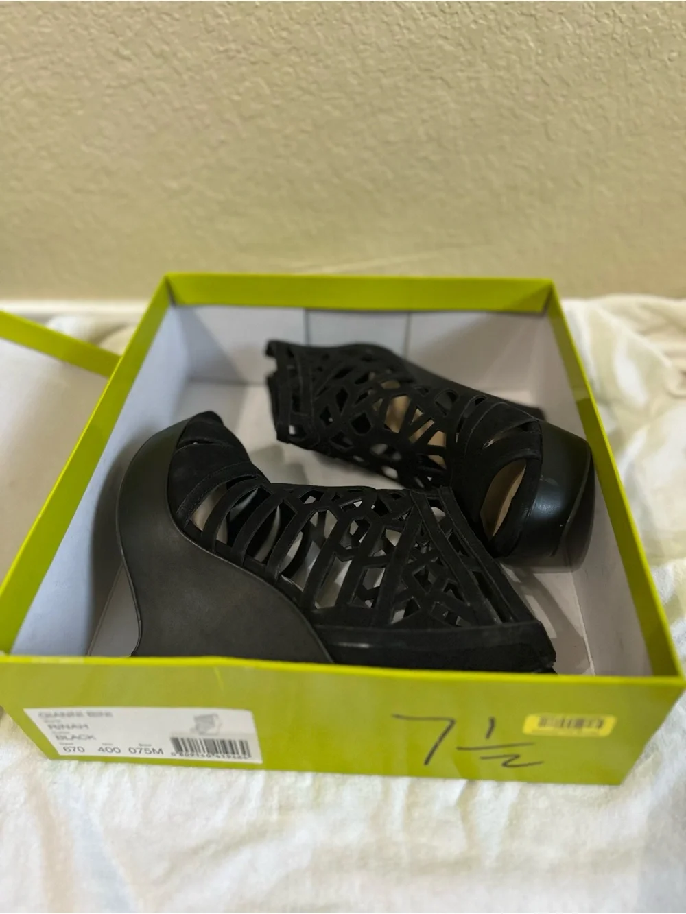 Gianni Bini platform wedge bootie